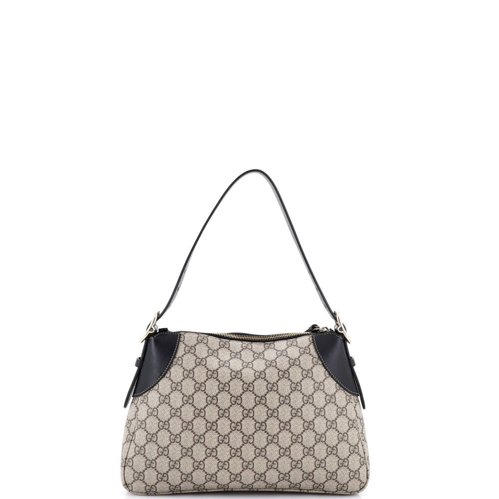 Gucci Emblem Shoulder Bag Gg Coated #259076G19B - Picture 3 of 6